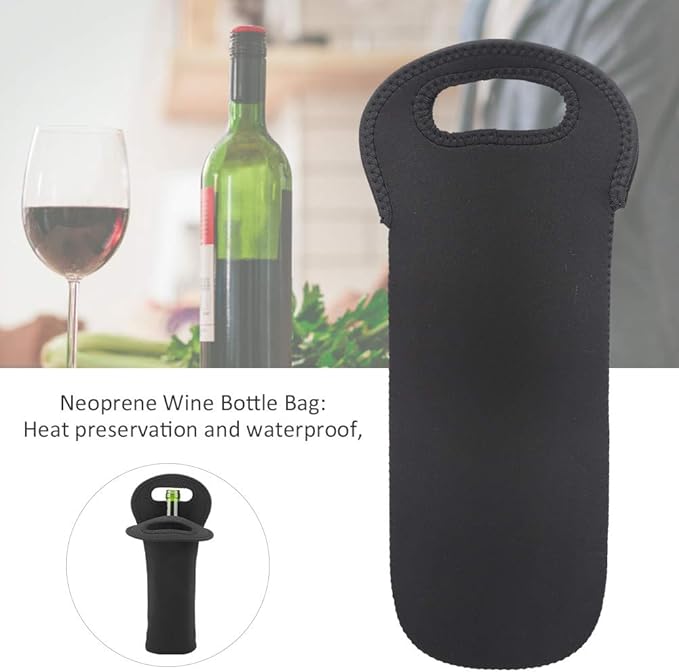Red Wine Bottle Sleeve, Wine Bag Neoprene Strong Soft Lightweight Heat Preservation Beautiful Non Slip, Wine Bottle Bag Suitable For Teravel Outdoor