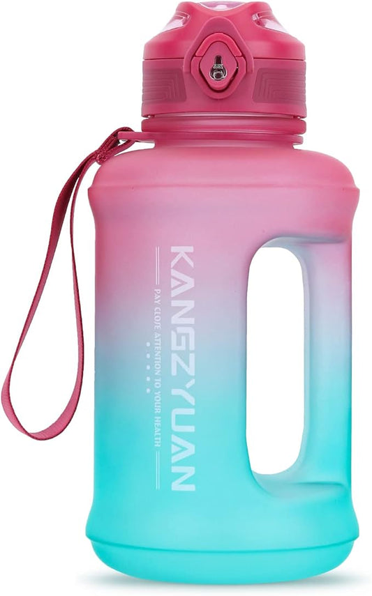 Mini Gallon Kids Water Bottle - 23oz, Small Durable for School, BPA-Free, Tritan, Leak-Proof, Wide-Mouth, Sports, & Outdoors - Designs for Boys & Girls (Pink)