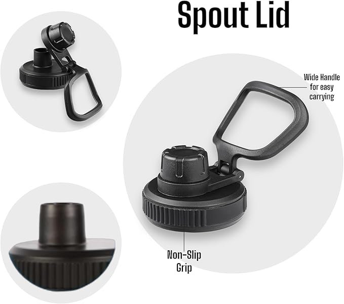 Water Bottle, Insulated water bottle, Stainless steel water bottle for kids men women Sports water bottle 32 oz Water bottle with straw Insulated Flask (Gradient Red/Gray)