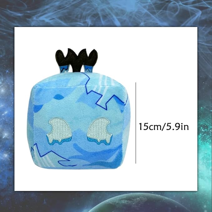 Blox Plush Toy Fruits Plush Toy Stuffed Toys Video Game Pillow for Kids Birthday Xmas Gift (Ice)
