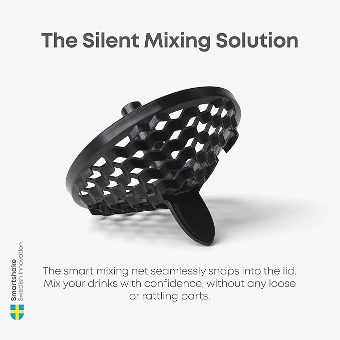 Smartshake Reforce Stainless Steel Protein Shaker Bottle 900 ml | 30 oz - Leakproof Screw-on Lid - BPA Free – Unisex - White