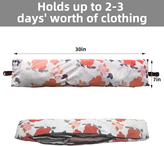 Stuffable Neck Pillow for Travel，Stuffable Travel Pillow，Travel Neck Pillow Stuffable with Clothes Transforms Into Extra Luggage without Excess Fees(Pink) …