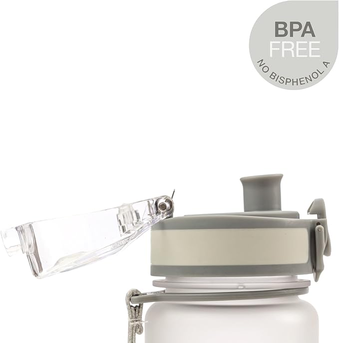 Embrava Best Sports Water Bottle - 17oz Small - Eco Friendly & BPA-Free Plastic - For Running, Gym, Yoga, Outdoors and Hiking - Fast Water Flow, Flip Top, Opens With 1-Click - Leak-proof Lid