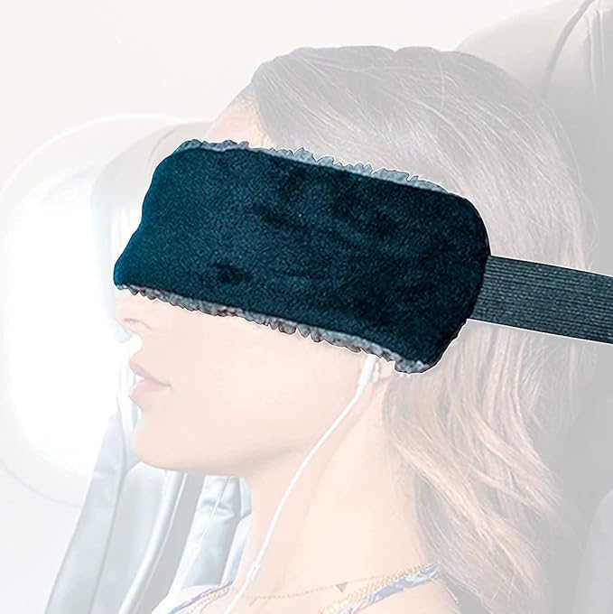 The Travel Pillow Alternative That Stops Head Bobbing – Airplane Straps and Car Support Band Great on Upright Super Comfy & Neck Small Compact