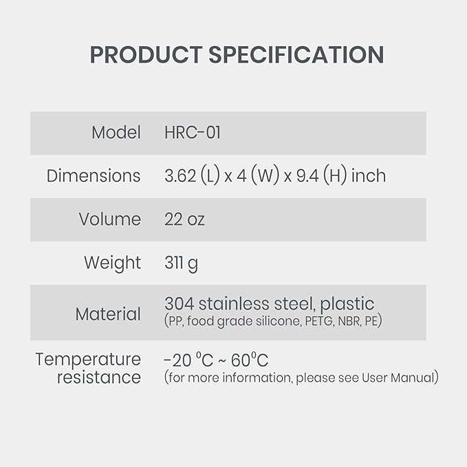 WONDER CORE Hurricup: 22 Oz Blender Shaker Bottle Cup for Protein Shakes with Hand Mixing Mechanism for Gym Workout, Sports Nutrition Pre-Workout Powders, BPA-free, Passed NSF, FDA, RoHS, REACH (Blue)