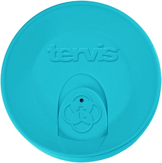 Tervis Travel Lid Made in USA Double Walled Insulated Tumbler Travel Cup Keeps Drinks Cold & Hot, Fits 16oz Tumblers, Turqoise