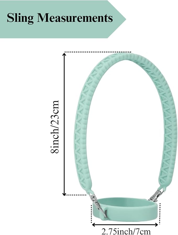 Stanley Accessories Water Bottle with Strap Bottle Sling Carrier with Handle Attachment Fits Most 8-40oz Tumbler & Stanley + 4Cute Straw Covers 3D Straw Toppers Gift Set-Daisy