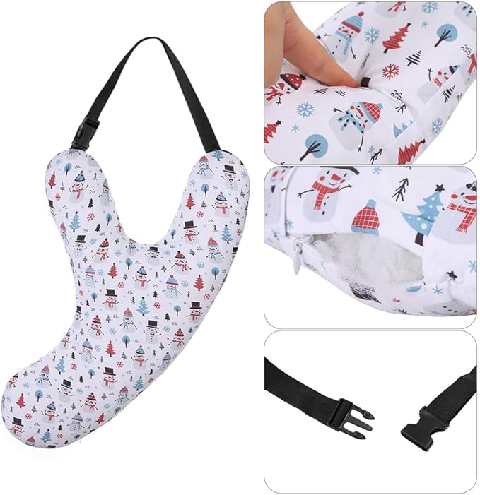 Car Travel Pillow for Kids Adults Soft Neck Pillow Head and Body Support Pillow Breathable Seat Pillow Car Aircraft Travel Pillow Neck Support Pillow Cushion for Long Journey Travel Accessories