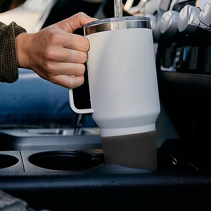 2 PCS Silicone Protective Boot for Yeti Rambler 20oz/25oz/30oz/35oz Tumbler, Anti-Slip Protective Silicone Water Bottle Bottom Boot Sleeve Cover for Yeti Tumbler [Blue+Transparent]