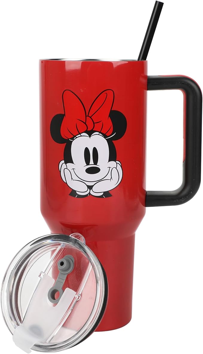Bioworld Disney Classic Minnie Mouse 40 Oz Stainless Steel Tumbler