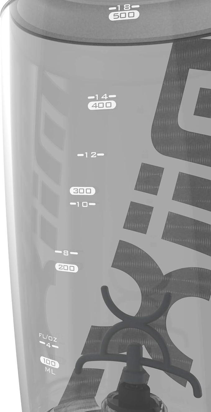 Promixx Original Shaker Bottle (MiiXR Edition) - Battery-powered for Smooth Protein Shakes - BPA Free, 20oz Cup (White/Gray)