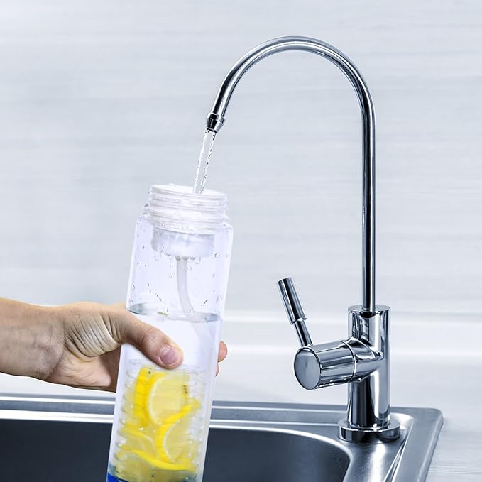 Filter Water Bottle - Fruit Infuser - Best Personal Outdoor Drink - Sports, Hiking, Camping, Fishing & Beach - A Must Survival Cooling, Travel, Backpack Accessories - Clear Bottles with Straw Purifier