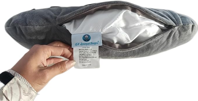 Hysterectomy, Mastectomy Seatbelt Pillow with Therapy Hot/Cold Gel Pack, Purposeful Protection Gift for Healing Surgical Incision after Abdominal or Chest Surgery for Women and Men (Gray)