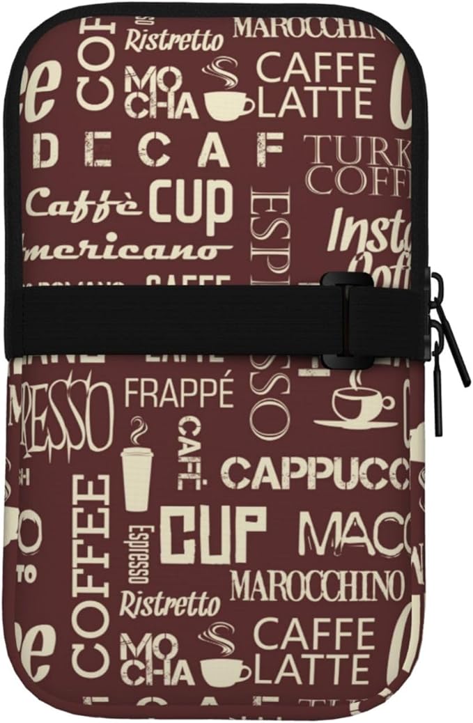 Water Bottle Pouch for Stanley Cup 40oz 30oz,Personalized Gym Purse for Men Women, Tumbler Pouch with Versatile Pocket Water Bottle Bag for Cards, Keys, Phone Botanical Leaf