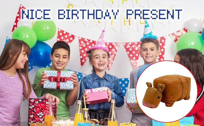 Plush Armadillo Plush Stuffed Toy Soft Throw Pillow Decorations for Video Game Fans, Kids Birthday Party Favor Preferred Gift for Holidays