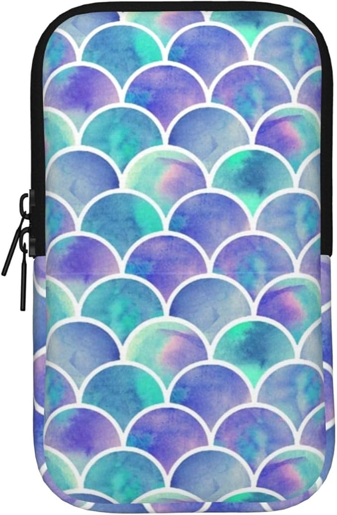 Galaxy Mandala Water Bottle Pouch for Stanley Cup 40oz 30oz,Personalized Gym Purse for Men Women, Tumbler Pouch with Versatile Pocket Water Bottle Bag for Cards, Keys, Phone