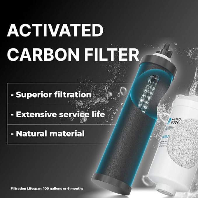 Set of 2 Apex Essentials BB9-2 + PF-2, Compatible with y Gravityy Filter System, Combo Pack (2pcs BB9-2 + 2pcs PF-2)