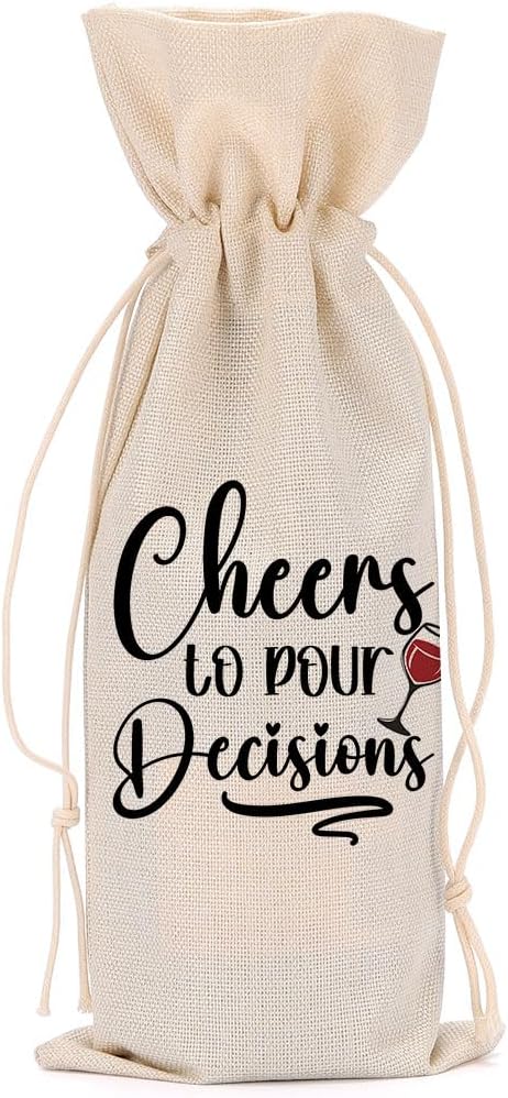 Funny Wine Quotes Wine Bag Wine Tasting Party Supplies for Wine Lovers Women Men Bride Groom Mommy Christmas Birthday Wedding Bachelorrette Party Wine Bags