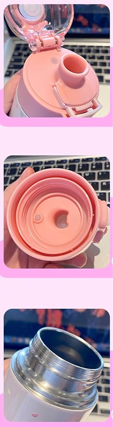 Melody Stainless Steel Insulated Water Bottle 480ml - Pink