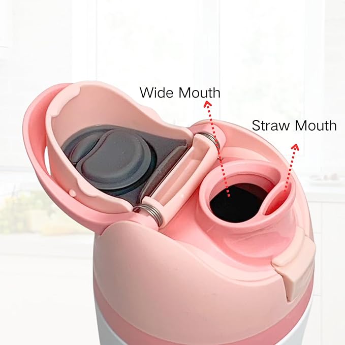 Replacement Cap for Owala Freesip, One Button Water Bottle Top Replacement Cap Compatible with Owala Cup, Replacement Accessories for Owala Free Sip 16oz 24oz 32oz 40oz, BPA-Free No Leak, Pink