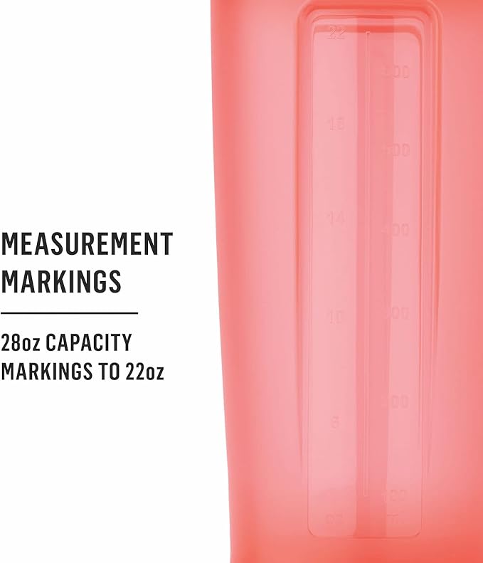BlenderBottle Classic V2 Shaker Bottle Perfect for Protein Shakes and Pre Workout, 28-Ounce, Light Pink