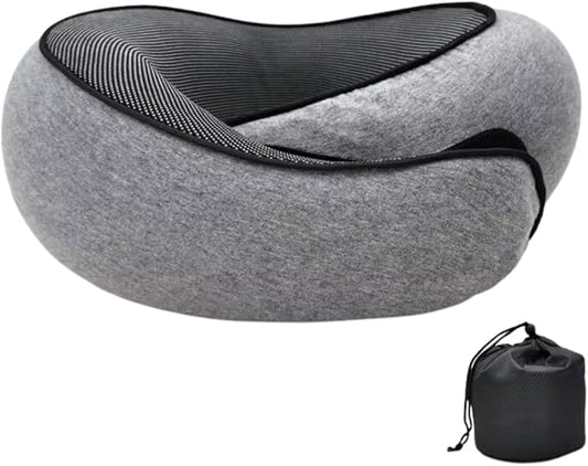 Wander Plus Travel Pillow, Travel Neck Pillow Memory Foam Travel Pillow 2024 New Travel Pillow Suitable for Travel, Airplanes, Cars and Offices (Dark Gray)