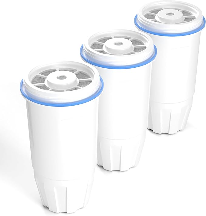 Water Filter Replacement 5-Stage Compatible with Zero Pitcher and Dispenser ZR-001 ZR-017 ZR-004 ZP-006 ZD-013 ZS-008, Filter System Fit for Zero Water Filter, 3 Pack