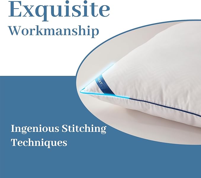 BedTreat Bed Pillows for Sleeping, Super Soft Down Alternative Pillows King Size Set of 2, Cooling Hotel Quality Pillows for Back, Stomach or Side Sleepers