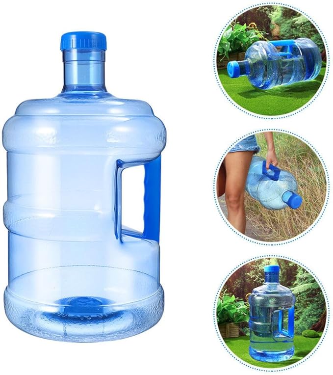 Milisten 2 Gallon Water Jug, 7.5L Water Bottle with Screw Cap Portable Water Storage Bucket Water Container Water Kettle Reusable Motivational Jug for Camping Hiking