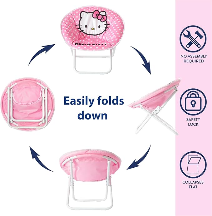 Idea Nuova Hello Kitty Saucer Chair