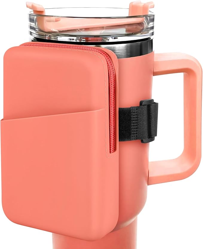 Silicone Water Bottle Pouch For Stanley Quencher Adventure 40 oz & Stanley IceFlow 20oz 30oz, Gym Accessories for Women, Stanley Cup Accessories, Water Bottle Pouch for Sports