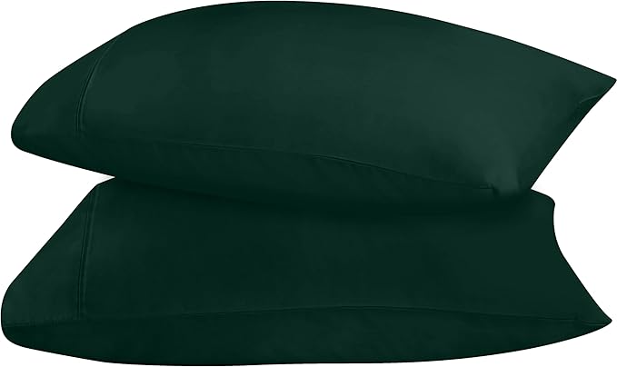 Utopia Bedding Queen Pillow Cases - 2 Pack - Envelope Closure - Soft Brushed Microfiber Fabric - Shrinkage and Fade Resistant Pillow Covers 20 X 30 Inches (Queen, Emerald)