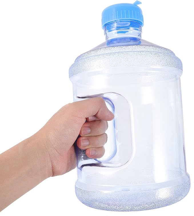 LALAFINA Camping Water Container Jug 3l Water Bucket Leak-proof Plastic Water Bottle Reusable Motivational Jug Screw Top Cap with Integrated Handle for Outdoor Sports