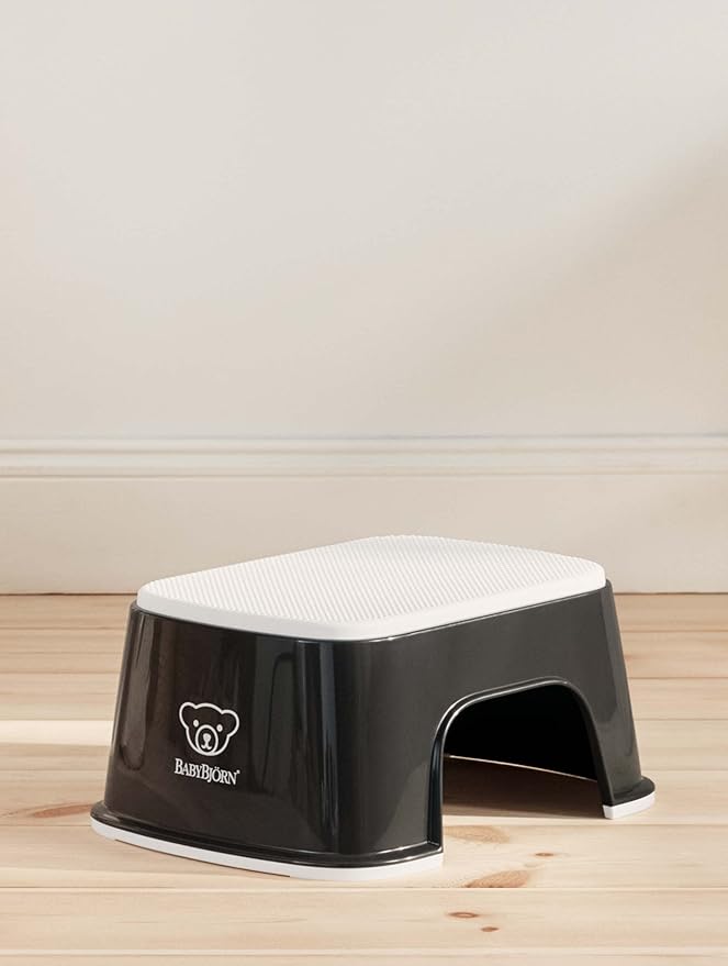BabyBjörn Step Stool, Black/White