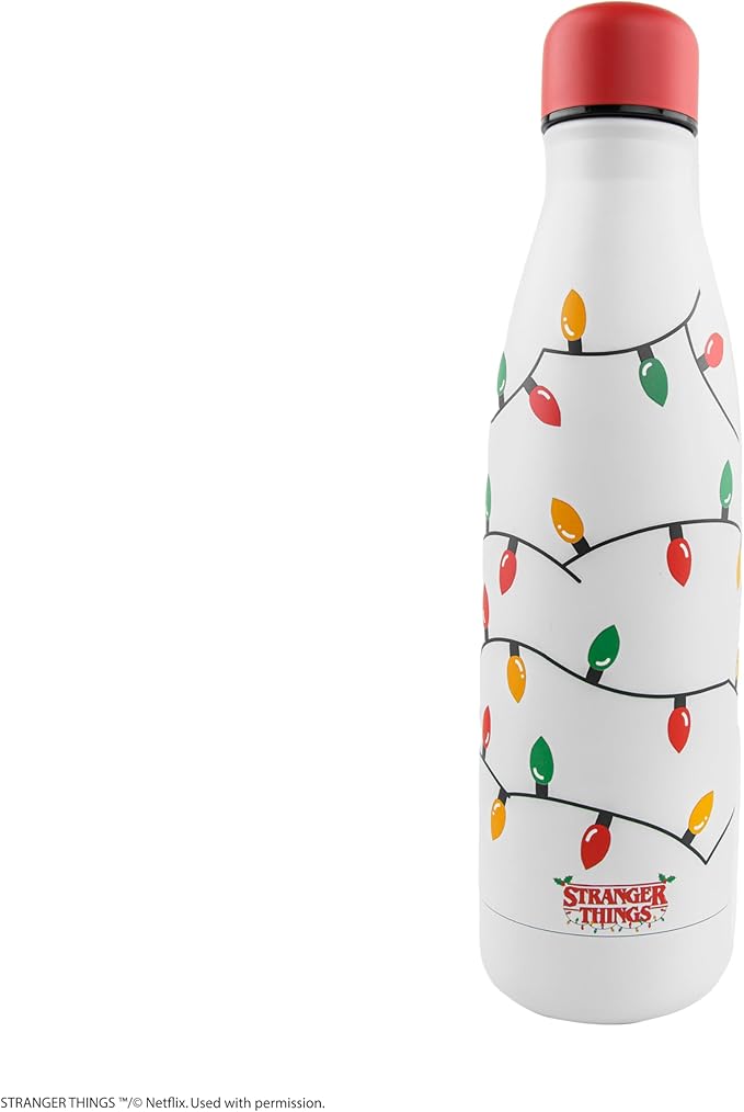Cinereplicas Stranger Things – Insulated Bottle Christmas Garland – 500 ml – Officially Licensed