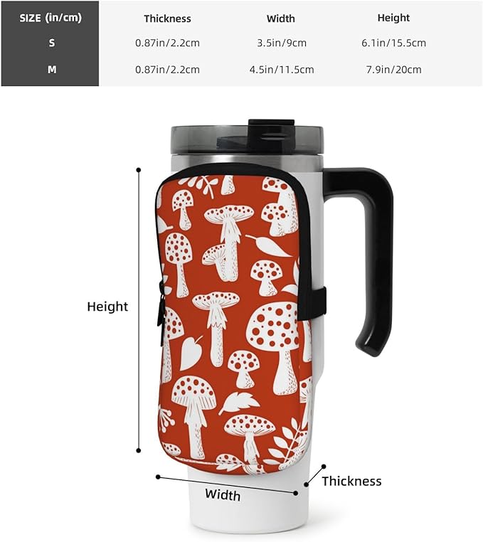 Galaxy Mandala Water Bottle Pouch for Stanley Cup 40oz 30oz,Personalized Gym Purse for Men Women, Tumbler Pouch with Versatile Pocket Water Bottle Bag for Cards, Keys, Phone