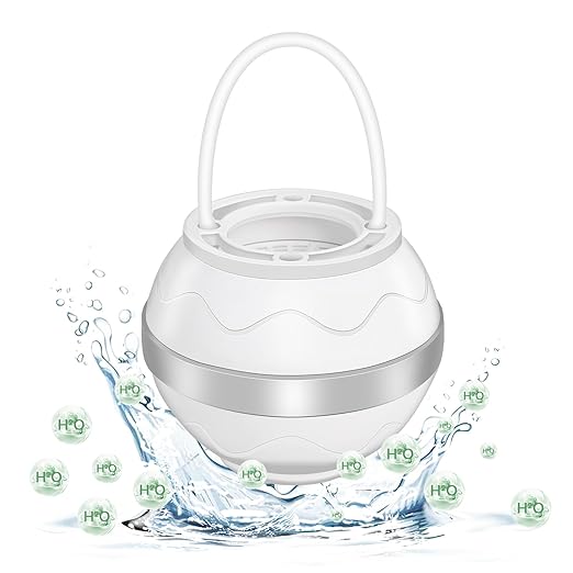 Gekufa Bath Ball Filter, 8 Layers Bath Filter for tub, Bath Tub Water Filter for efficient Filtration and Improved Water Quality, Improves Hair Texture and Nourishes Skin(White)