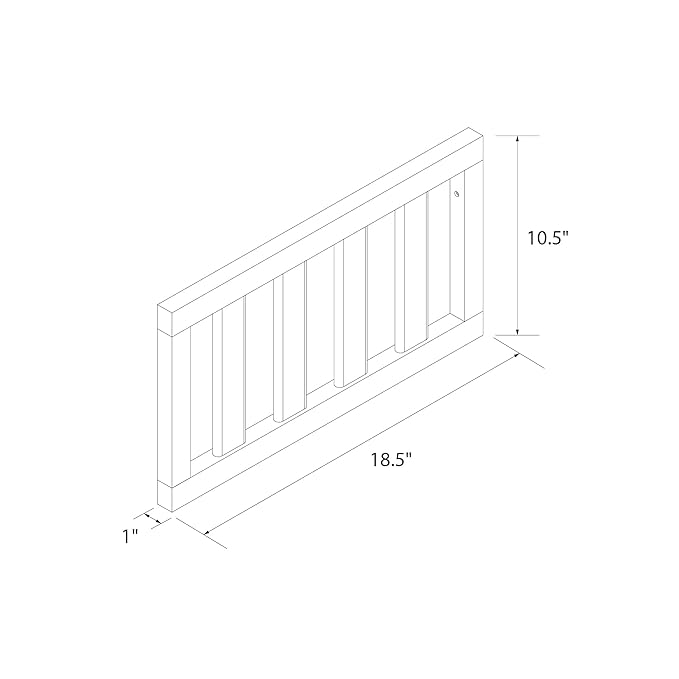 Baby Relax Miles Toddler Guardrail, Black