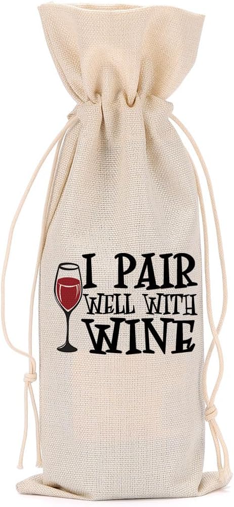 Funny Wine Quotes Wine Bag Wine Tasting Party Supplies for Wine Lovers Women Men Bride Groom Grammy Christmas Birthday Wedding Bachelorrette Party Wine Bags