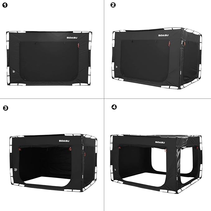 Bed Tent Bed Canopy Full Size - Portable Sleeping Tent for Kids and Adults - Indoor Privacy Space on Bed with 3 Doors-75in x 54in x 47in (Mattress Not Included)