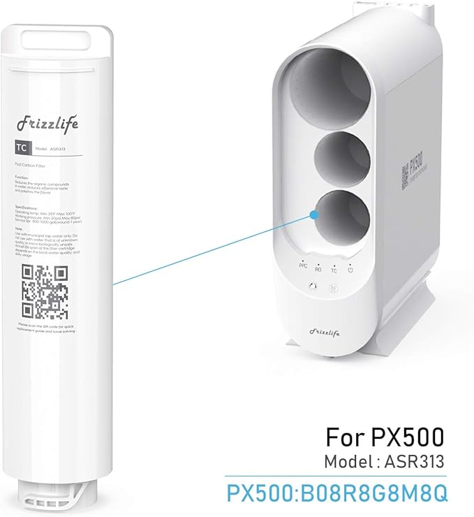 FRIZZLIFE ASR313 Replacement Filter Cartridge for PX500 (3rd Stage)