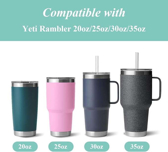 2 PCS Silicone Protective Boot for Yeti Rambler 20oz/25oz/30oz/35oz Tumbler, Anti-Slip Protective Silicone Water Bottle Bottom Boot Sleeve Cover for Yeti Tumbler [Mixcolor+Transparent]