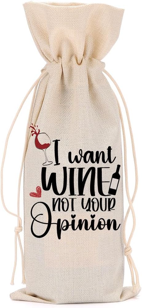 Funny Wine Quotes Wine Bag Wine Tasting Party Supplies for Wine Lovers Women Men Bride Groom Friend Him Christmas Birthday Wedding Bachelorrette Party Wine Bags