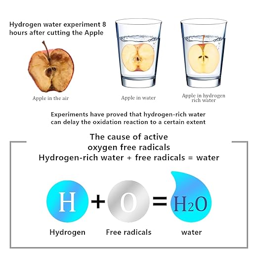 Hydrogen Water Bottle, Portable Hydrogen Water Bottle Generator with SPE PEM Technology Water Ionizer, 420ml Hydrogen Water Machine Improve Water Quality in 3 Minutes for Fathers Day Gift