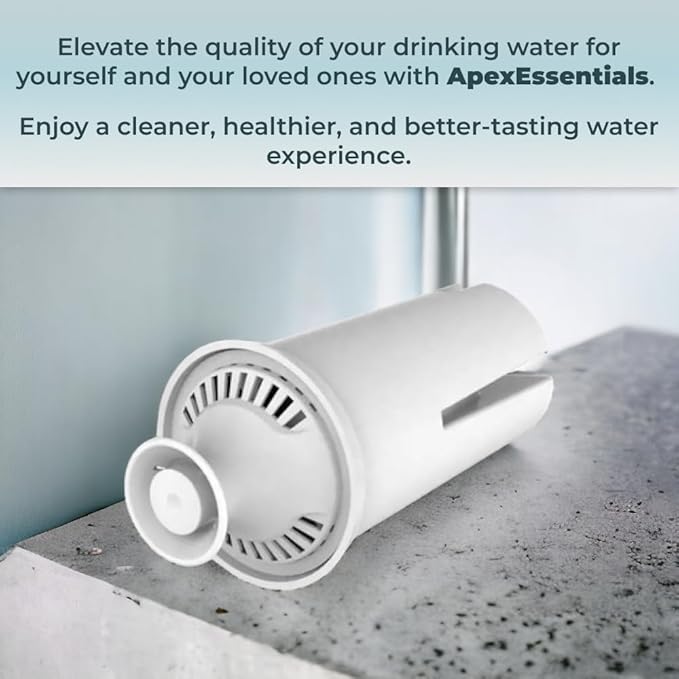 NSF Certified Pitcher Compatible with Brita® Classic 35557, OB03, Mavea® 107007, Grand, Lake, Capri, Wave and More. Pitchers and Dispensers, 6 Pack