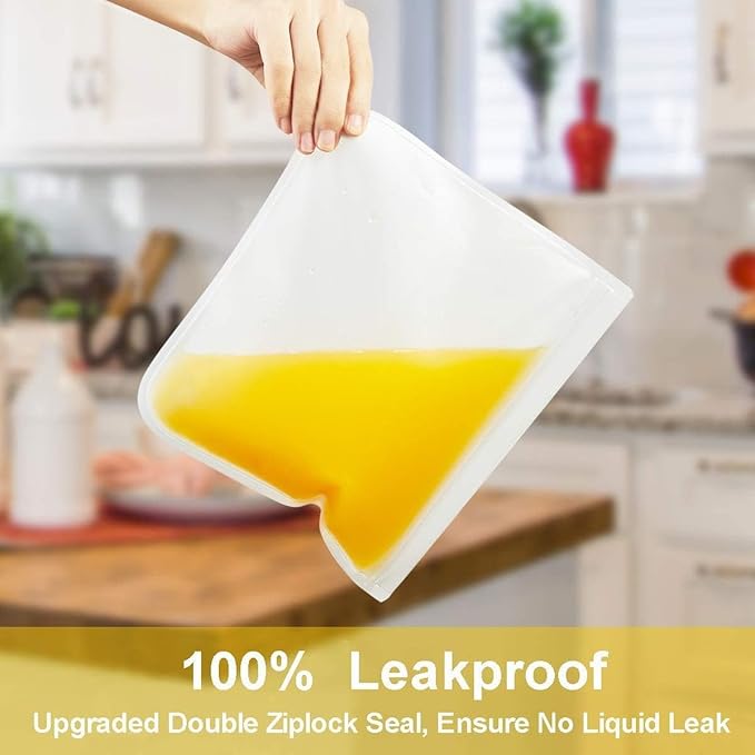 ISTAD Plastic Bag, Red, Pack of 60, Comprises: 30 bags (0.4 l) and 30 bags (1 l), Can be used over and over again since it can be re-sealed.