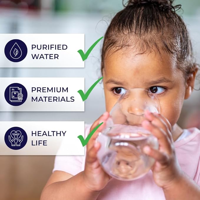 Faucet Filter Compatible with Brita® 36311, FR-200, FR-100 On Tap Water Filtration System, Compatible Filter, White (2 Filters)