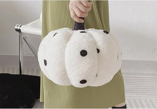 Pumpkin Pillow - Halloween Pumpkin Throw Pillow 3D Simulated Pumpkin Pillows Fleece Stuffed Pumpkins Decoration for Thanksgiving Halloween Bedroom Fall Decorative (Wave Point, 9 inch)