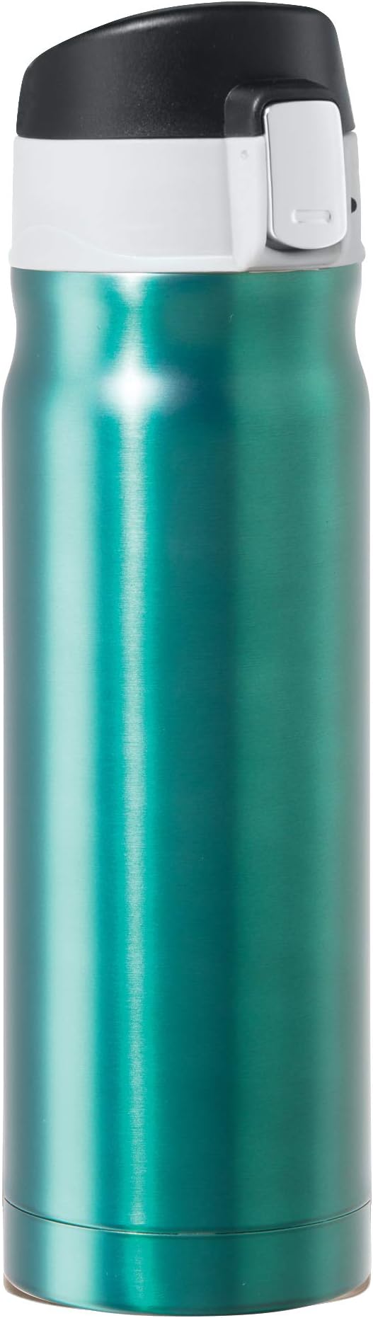 OGGI Caliber Stainless Steel Travel Water Bottle- Insulated Coffee Mug, Metal Water Bottle, Sports Bottle, Water Flask, Travel Bottles, 17oz, Peacock