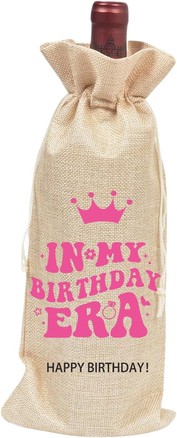 comfit Birthday Wine Gift Bags, Birthday Party Decoration Wine Bag Gifts, Happy Birthday decor, Pairs Well with Celebrating Birthday Wine Bag for Her Him